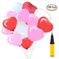 Decoración San Valentín para él y ella, Globos Globos de corazón Forma del corazón Globos de helio Boda Rosa Rojo Adornos para fiestas del día de San Valentín Decoraciones [OFERTAS]