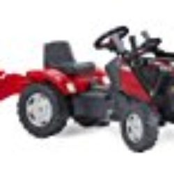 Falk 961AM – Tractor a pedales con pala y remolque, color rojo [OFERTAS]