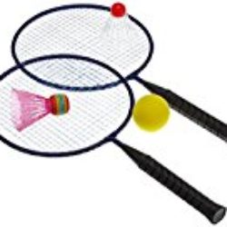 Hudora 76046 – Juego de bádminton para niños (incluye 3 pelotas distintas) [OFERTAS]