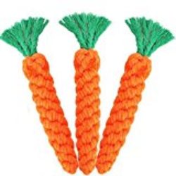 Westeng Cuerda de Algodón de Zanahoria Juguetes para Perros Molar [OFERTAS]