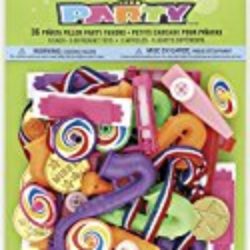 Unique Party –  Regalitos de Relleno de Piñata Para Fiestas, Paquete de 36 (87100) [OFERTAS]