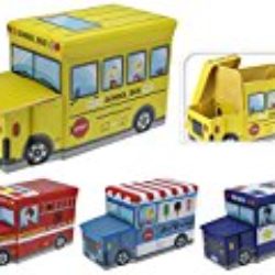 Kids Play de almacenamiento de juguete pecho dormitorio Otomano asiento taburete vehículo caja organizador [OFERTAS]