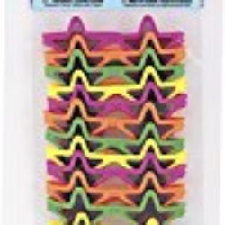 Unique Party –  Regalitos para Fiesta – Gafas Originales con forma de Estrella – Paquete de 12 (86935) [OFERTAS]