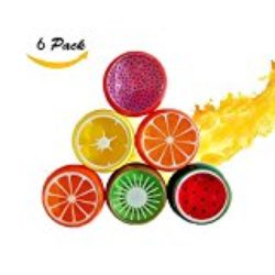 Aitsite DIY Crystal Clay Juguete de limo suave, arcilla no tóxica con forma de fruta de 8 cm Goma de goma Intelligent Gum de mano plastilina Slime Toy Pack de 6 [OFERTAS]