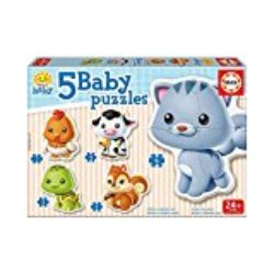 Educa Borrás 13473 – 5 Puzzles de animales baby [OFERTAS]