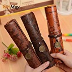 Weimay PU Leather Pencil Case Travel Drawing Porta Lápices Más Adecuado para Escritores Artistas y Estudiantes Extra Large [OFERTAS]