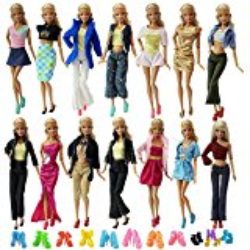 ZITA ELEMENT Lote 10 conjunto de estilo de mezcla de moda Hecho a mano ropa Outfit + 10 pares de zapatos para Barbie Doll XMAS regalo [OFERTAS]