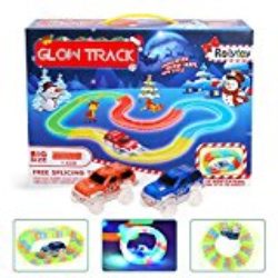 Glow Track Pista 220 piezas fluorescentes con 2 Coches Pista de Carreras Circuito Flexible Juguete Construcción DIY Juego Magic Glow Track Neon Serie 3,57 Metros Toy Regalo para Niños 3 4 5 6+ [OFERTAS]