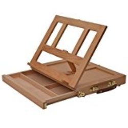 Artina Colmar – Caballete de pintura de mesa – Tabla de dibujo – Soporte para libros – 33,5x26x27 cm – Con cajón [OFERTAS]