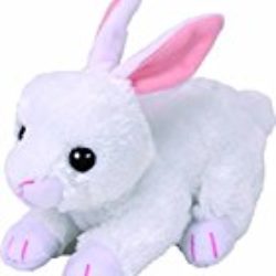 TY pie 42267 Cotton, conejo, Beanie Babies, Pascua Edición Limitada, Color blanco 15 cm [OFERTAS]