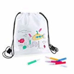 DISOK – Lote 20 Mochilas Petate Para Colorear – Regalos Cumpleaños, Comuniones, Colegios, Niños, Infantiles [OFERTAS]