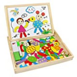 Puzzle Magnetico Juguete de Madera Pizarra Doble Cara Juego Rompecabezas para Niños 3 Años + [OFERTAS]
