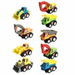 Vehículos de Construcción Mini Coches Juguetes Niños Set de Camiones Niña 3 4 5 Años (9 Pedazos) [OFERTAS]