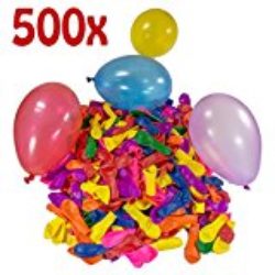 Belmalia 500 Globos de agua, colorido, fácil de llenar [OFERTAS]