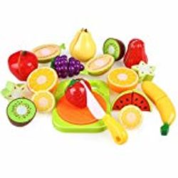 Peradix Kit de Frutas de Juguete para Cortar 14 piezas Juguetes Educativos Educación Temprana para Gastronomía Saludable y Sin Tóxico [OFERTAS]