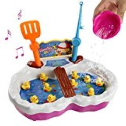 Juego de Pesca Magnética Juguete Electronicos Caza de Patos con Música para Niños 3 4 5 6 Años [OFERTAS]