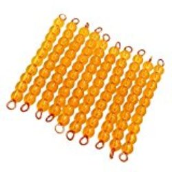 MagiDeal Montessori 10 Pedazos Barra de Granos Material Matemáticas Juguete de Educativo Regalo para Diez Niños [OFERTAS]