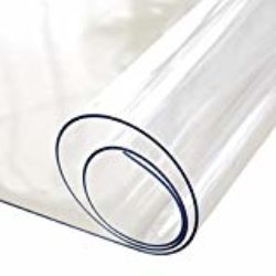 Mantel claro del rectángulo del PVC, protector de la tabla adaptable, mantel impermeable resistente a los rasguños de la prueba de la grasa [OFERTAS]