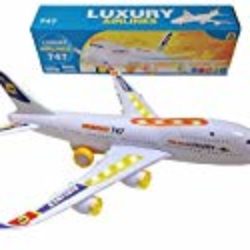 Top Race Bump and Go Action, Boeing 747 Airplane with Lights and Real Sounds by Top Race [OFERTAS]