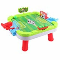 deAO Estadio de Futbol Mini Juego de Mesa – Tablero de Penaltis Multi jugador con Lanzador de Bolas y Contador de Puntos [OFERTAS]