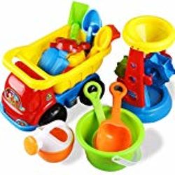 PowerLead 14 partes Juguetes de Playa Camión de Juguete cubo de Playa（Pequeños Animales al Azar） [OFERTAS]