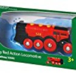 Brio – Gran locomotora a pilas con luz y sonido, color rojo (33592) [OFERTAS]