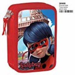Ladybug Amour – Plumier de triple compartimento 45 piezas, estuche (Perona 55920) [OFERTAS]