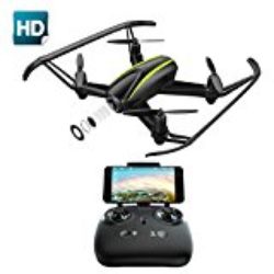 Potensic Drone U36W con Control Remoto, Función de Estabilización de Altitud, WiFi FPV 2.4Ghz Cámara HD Tarjeta SD 4G, Funciones de Aterrizaje y Despegue y Alarma de Fuera Límite de Vuelo Antiperdida [OFERTAS]