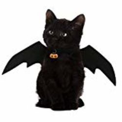 NICREW Disfraz de Mascota de Halloween, Alas de Murciélago para Mascotas Traje de Gato, Disfraz de Gato Cosplay de Murciélagos para Gato Perro Halloween Fiesta Mascarada [OFERTAS]