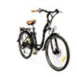 Moma Bikes Bicicleta Electrica, Urbana  EBIKE-26 «, Alu. SHIMANO 7V & Doble Freno Disco Bat. Ion Litio 36V 16Ah [OFERTAS]