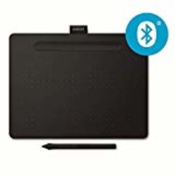 Wacom CTL-6100WLK-S Intuos – Tableta gráfica con lápiz, softwares creativos y Bluetooth incluidos, negro, tamaño M [OFERTAS]