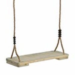 WICKEY Asiento de madera para columpios Tableros de meza, asiento 44x18cm [OFERTAS]