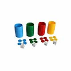 Softee Equipment Parchís Set Cubilete Fichas y Dados [OFERTAS]