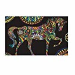 Colorvelvet 32 x 26,5 x 4 cm Caballo Carpeta de Mandala (Multicolor) [OFERTAS]