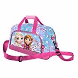 Karactermania Frozen Floret Bolsa de Deporte Infantil, 45 cm, Azul [OFERTAS]