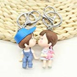NawaZ Decoración Divertida y de Moda Pareja Personaje Llavero Bolsa Colgante muñeca Llavero (Blue Boys) [OFERTAS]