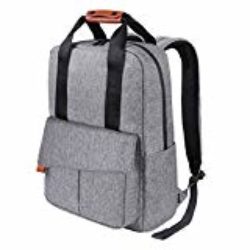 Mochila Escolar, REYLEO Mochila de Negocios DE 15.6 Pulgadas, Mochila de Viaje con Bolsillo Antirrobo Mochila Portátil para Hombres Impermeable, Gris-24 litros RB23 [OFERTAS]