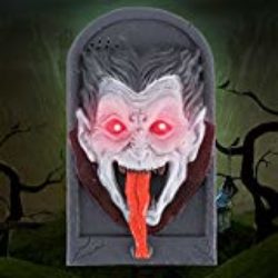 Hotbesteu Halloween Decoración Timbre Halloween Timbre de Puerta Decoración Habla Terror Aterrador para Las Decoraciones de la Puerta de la Barra del Partido Juguetes del Regalo de los Niños (vampiro) [OFERTAS]