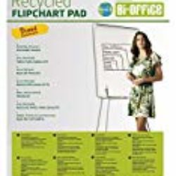 Bi-Office Earth – Bloc de Papel Reciclado para Pizarra Rotafolios, Euro, 20 Hojas por Bloc, 55 g/m², Paquete de 5 Bloques [OFERTAS]