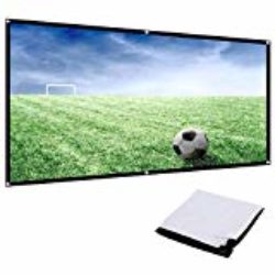 Pantalla de Proyector de Montaje en Pared/Techo Portátil y Plegable de 100″ 16: 9 (White) [OFERTAS]