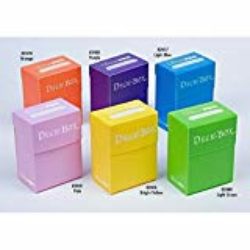 Set of Six New Ultra-Pro Deck Boxes (Incl. Orange, Purple, Light Blue, Pink, Yellow, Light Green) [OFERTAS]