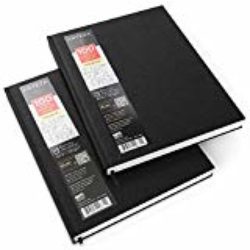 Cuadernos de tapa dura con papel de dibujo Arteza – Pack de 2 blocs de dibujo, 400 páginas de 21,6 x 27,9cm en papel grueso (130g) [OFERTAS]