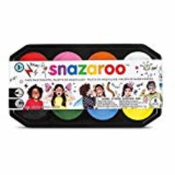 Snazaroo – Paleta de pintura facial, kit de 8 colores [OFERTAS]