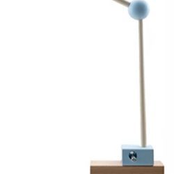 Hess 10252 Móvil Soporte de Madera, Nature, Color Azul [OFERTAS]