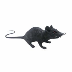 Xuxuou 1 Pieza Gran Rata Simulado de Halloween Realista Ratón de Prank Props Size 40cm (Negro) [OFERTAS]
