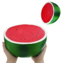 Gigante Watermelon Jumbo Squishy Toys 9.84in 25*25*14CM Fruta Enorme Slow Rising Squishies Kawaii Juguete Suave antiestrés [OFERTAS]