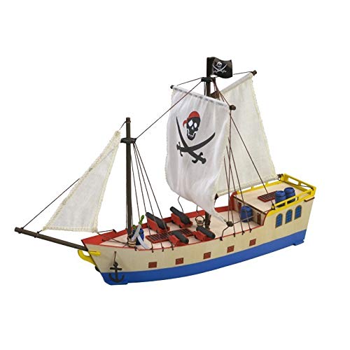 Barco de traqueteo con globo de conducción de madera simple kit de madera niños conjunto de artesanía de 7 años 
