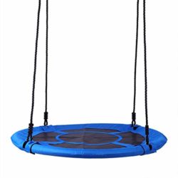 Zerone Columpios Infantiles Exterior , Ronda Hamaca Giratoria Oxford, Silla Suspendida Teniendo 100 kg 110 cm de Diámetro [OFERTAS]