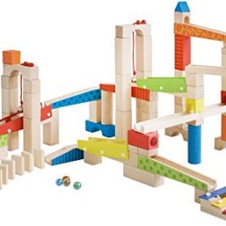 Roba Ball path 100 parts, Pista para Canicas, Madera coloreada y natural (69643) [OFERTAS]