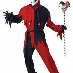 California Costumes – Disfraz De Bufón Malvado / Joker Rojo Negro Vestido Para Hombre Talla M [CHOLLO]